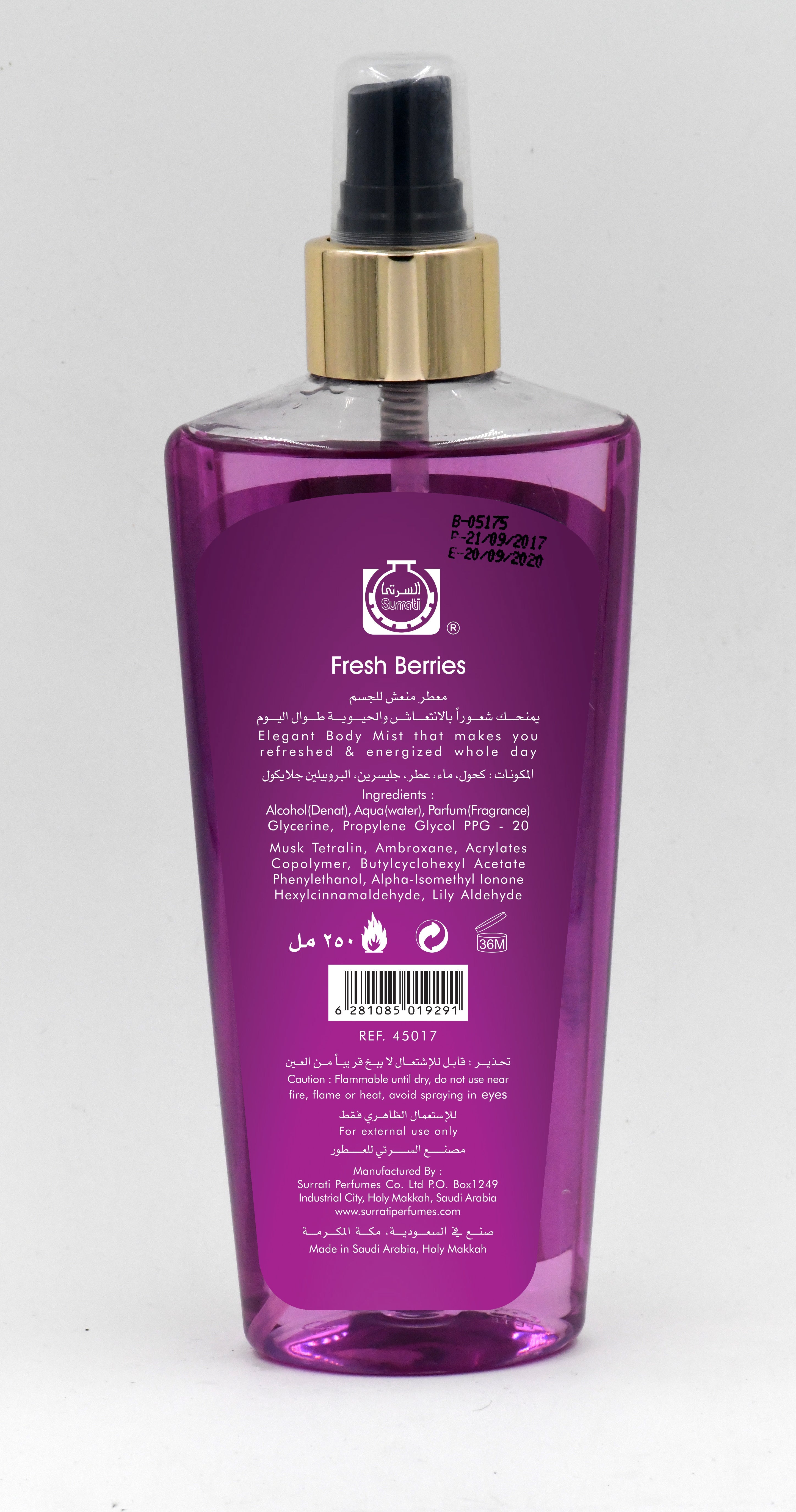 Body Mist Fresh Berries 250 Ml